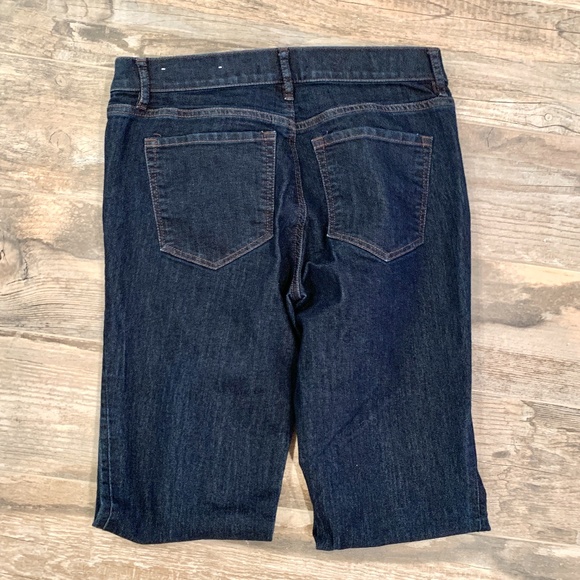 LOFT Modern Straight Leg Dark Wash Jeans 27/4 - Picture 4 of 6